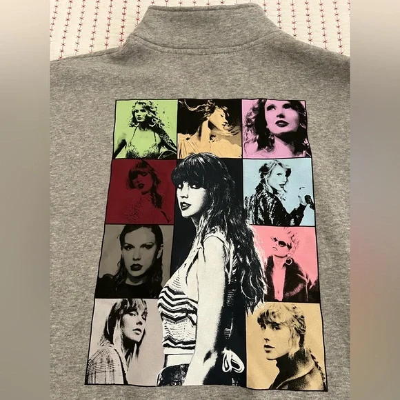 Taylor Swift ERAS Tour Official Merch Quarter Zip Sweatshirt Size X-Lrg NWOT - Picture 5 of 12